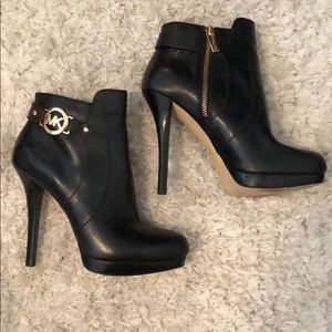 Michael Kors black booties